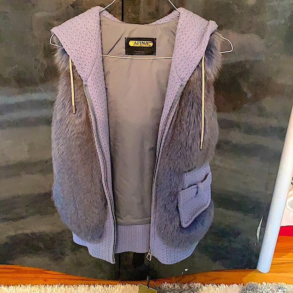 Real fur vest